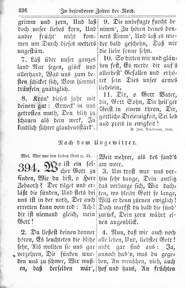 Kirchen-Gesangbuch: für Evangelisch-Lutherische Gemeinden page 336