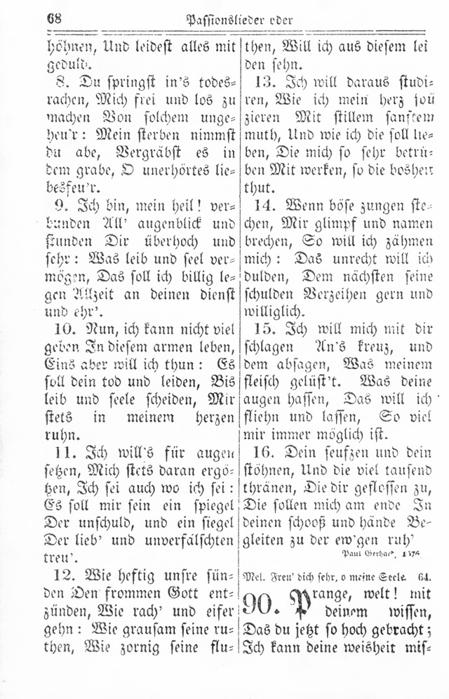 Kirchen-Gesangbuch: für Evangelisch-Lutherische Gemeinden page 68