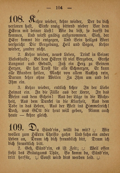 Kropper Gesang- und Liederbuch: (4. ed) page 104