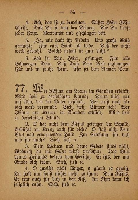 Kropper Gesang- und Liederbuch: (4. ed) page 74