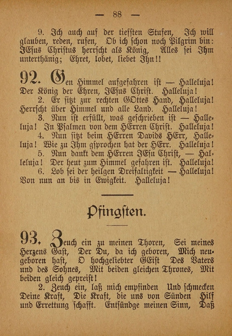 Kropper Gesang- und Liederbuch: (4. ed) page 88