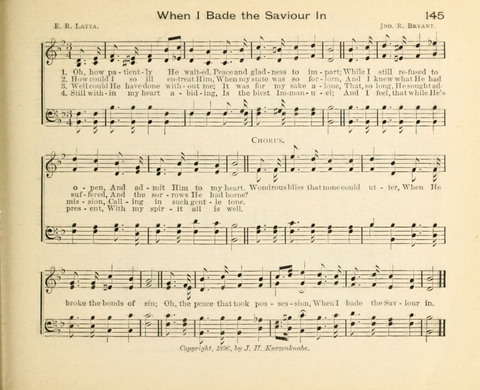 Kindly Light: a new collection of hymns and music for praise in the Sunday school page 145