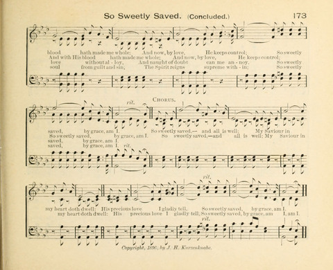 Kindly Light: a new collection of hymns and music for praise in the Sunday school page 173