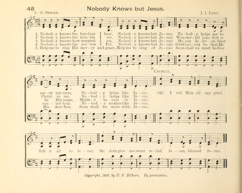 Kindly Light: a new collection of hymns and music for praise in the Sunday school page 48