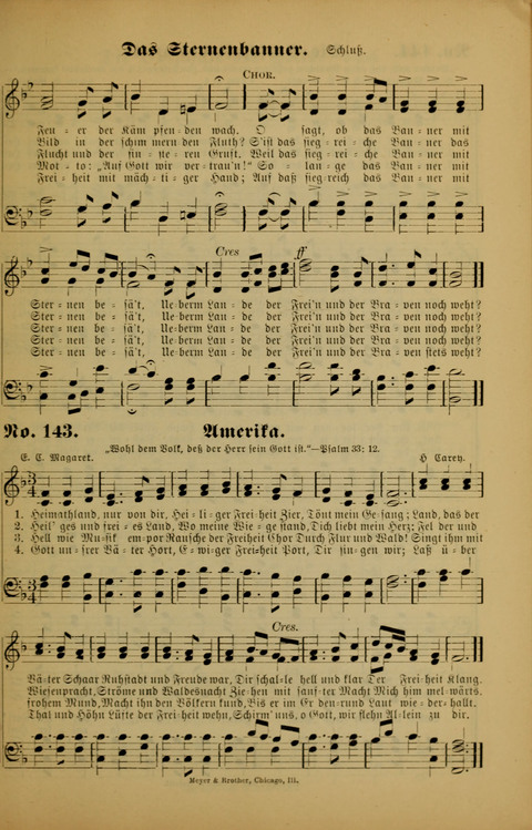 Die Kleine Palme: neueste Liedersammlung für Sonntagsculen und Jugendvereine sowie für Sonntag Abend und andere Gottesdienste page 143