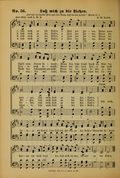 Die Kleine Palme: neueste Liedersammlung für Sonntagsculen und Jugendvereine sowie für Sonntag Abend und andere Gottesdienste page 56