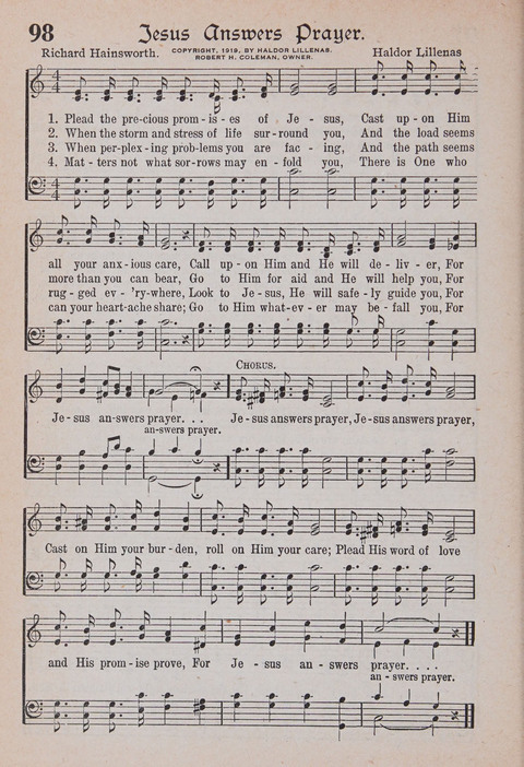 Kingdom Songs: the choicest hymns and gospel songs for all the earth, for general us in church services, Sunday schools, and young people meetings page 103