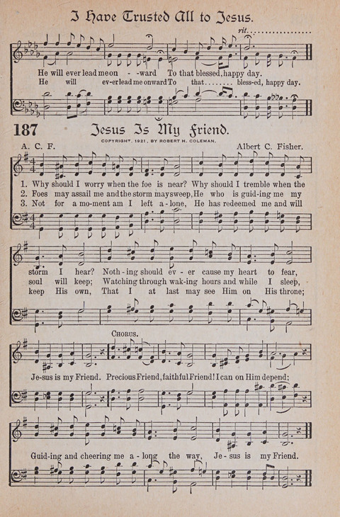 Kingdom Songs: the choicest hymns and gospel songs for all the earth, for general us in church services, Sunday schools, and young people meetings page 192