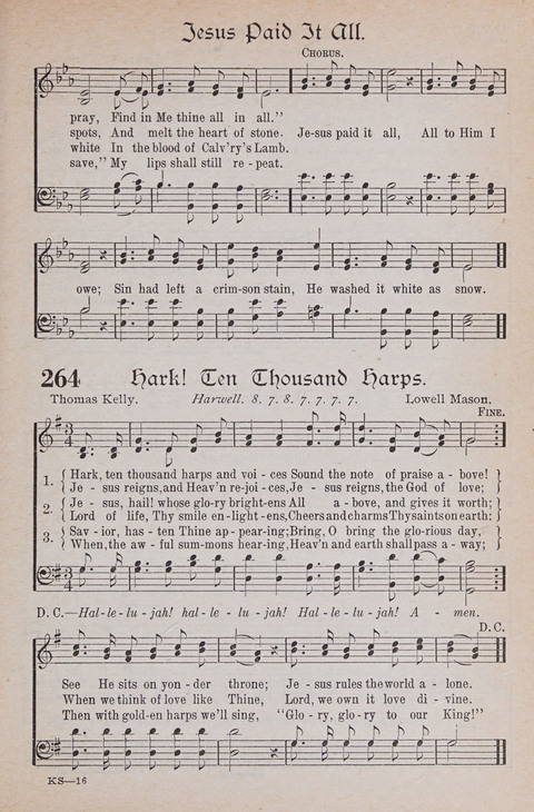 Kingdom Songs: the choicest hymns and gospel songs for all the earth, for general us in church services, Sunday schools, and young people meetings page 244