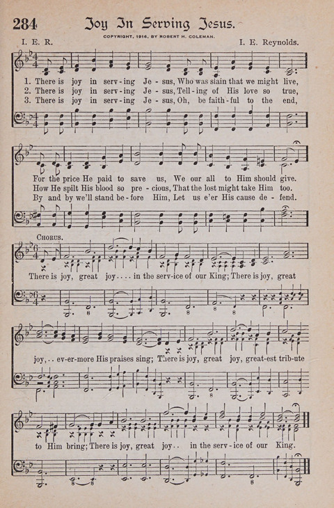 Kingdom Songs: the choicest hymns and gospel songs for all the earth, for general us in church services, Sunday schools, and young people meetings page 264