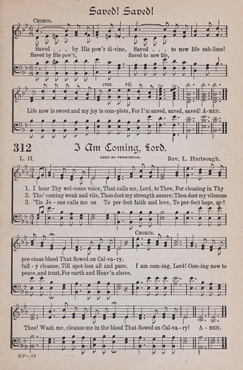 Kingdom Songs: the choicest hymns and gospel songs for all the earth, for general us in church services, Sunday schools, and young people meetings page 292