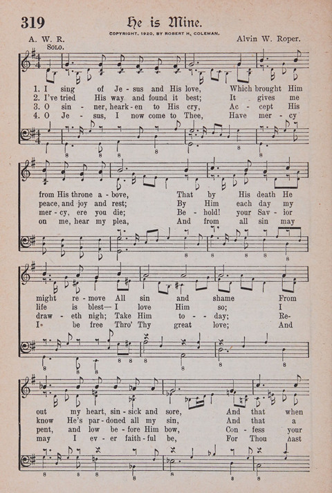 Kingdom Songs: the choicest hymns and gospel songs for all the earth, for general us in church services, Sunday schools, and young people meetings page 299