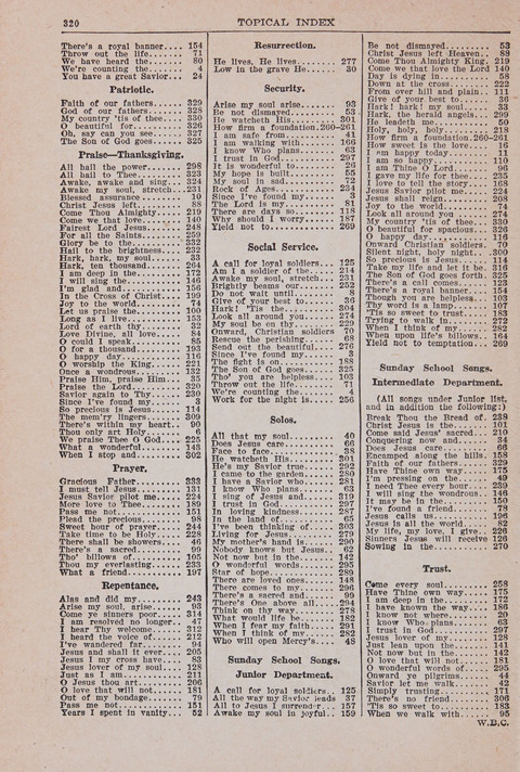 Kingdom Songs: the choicest hymns and gospel songs for all the earth, for general us in church services, Sunday schools, and young people meetings page 323