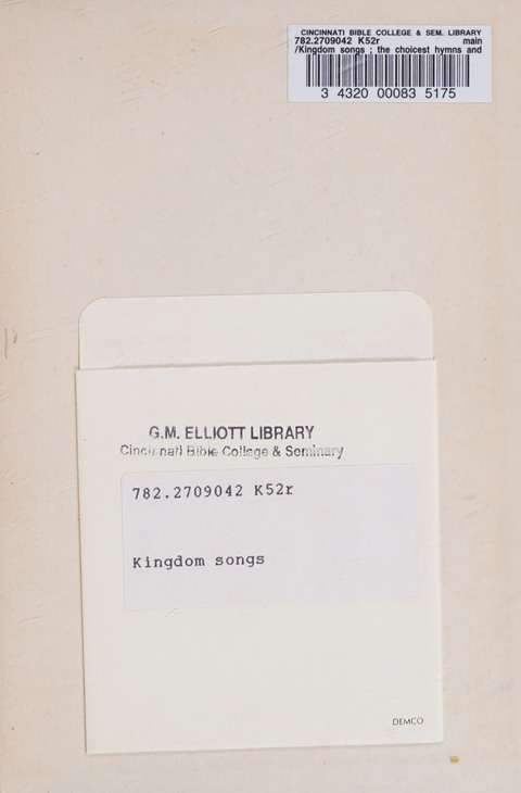 Kingdom Songs: the choicest hymns and gospel songs for all the earth, for general us in church services, Sunday schools, and young people meetings page 326
