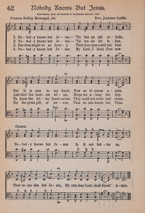 Kingdom Songs: the choicest hymns and gospel songs for all the earth, for general us in church services, Sunday schools, and young people meetings page 67