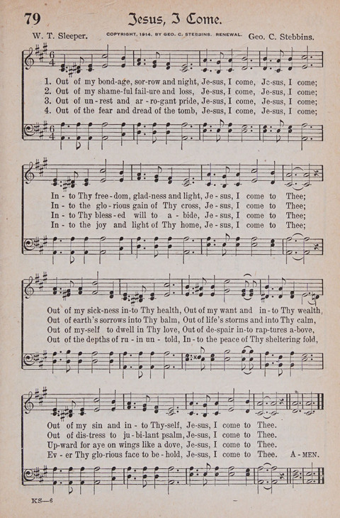 Kingdom Songs: the choicest hymns and gospel songs for all the earth, for general us in church services, Sunday schools, and young people meetings page 84