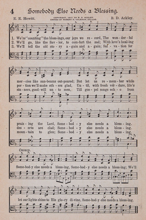 Kingdom Songs: the choicest hymns and gospel songs for all the earth, for general us in church services, Sunday schools, and young people meetings page 9