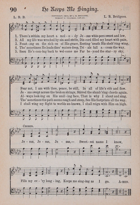 Kingdom Songs: the choicest hymns and gospel songs for all the earth, for general us in church services, Sunday schools, and young people meetings page 95