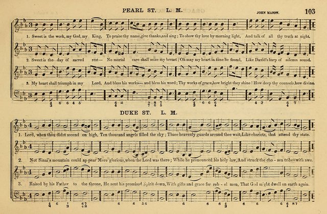 The Key-Stone Collection of Church Music: a complete collection of hymn tunes, anthems, psalms, chants, & c. to which is added the physiological system for training choirs and teaching singing schools page 103