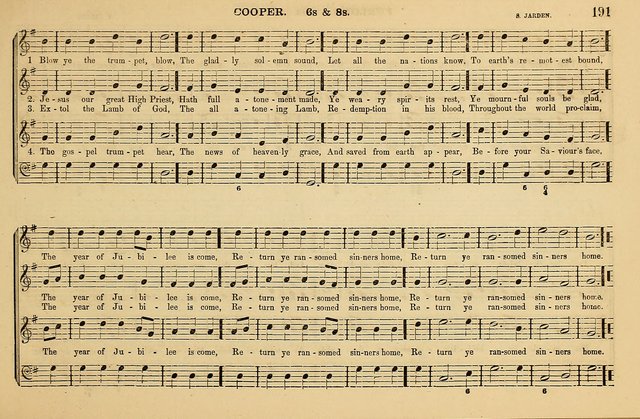 The Key-Stone Collection of Church Music: a complete collection of hymn tunes, anthems, psalms, chants, & c. to which is added the physiological system for training choirs and teaching singing schools page 191