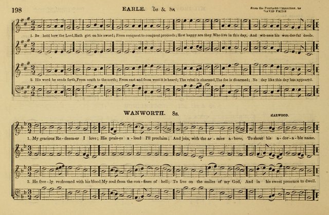 The Key-Stone Collection of Church Music: a complete collection of hymn tunes, anthems, psalms, chants, & c. to which is added the physiological system for training choirs and teaching singing schools page 198