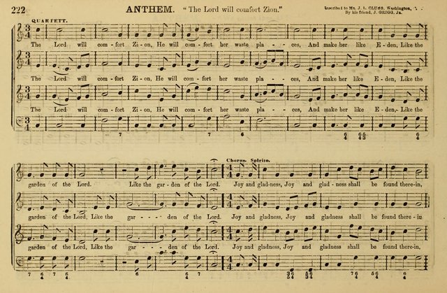 The Key-Stone Collection of Church Music: a complete collection of hymn tunes, anthems, psalms, chants, & c. to which is added the physiological system for training choirs and teaching singing schools page 222