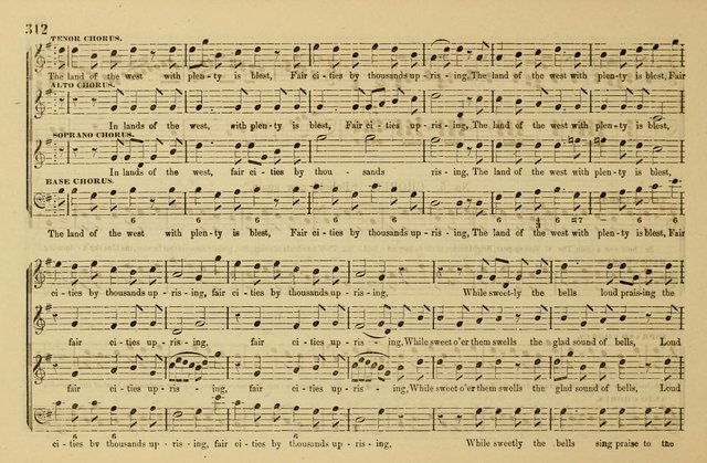 The Key-Stone Collection of Church Music: a complete collection of hymn tunes, anthems, psalms, chants, & c. to which is added the physiological system for training choirs and teaching singing schools page 312