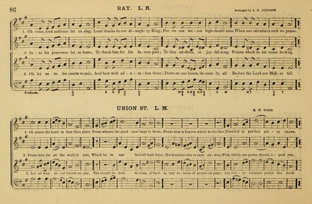 The Key-Stone Collection of Church Music: a complete collection of hymn tunes, anthems, psalms, chants, & c. to which is added the physiological system for training choirs and teaching singing schools page 86