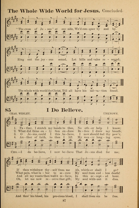 Kingdom of Song for the Sunday School page 85