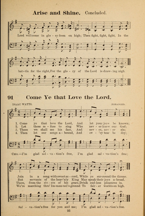 Kingdom of Song for the Sunday School page 91