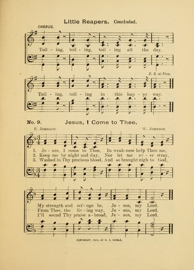 Little Branches: a collection of songs prepared especially for the primary and infant departments of the sunday school page 9