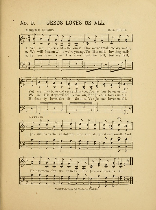 Little Branches No. 2: a collection of songs prepared especially for the primary and infant deparments of the sunday school page 11