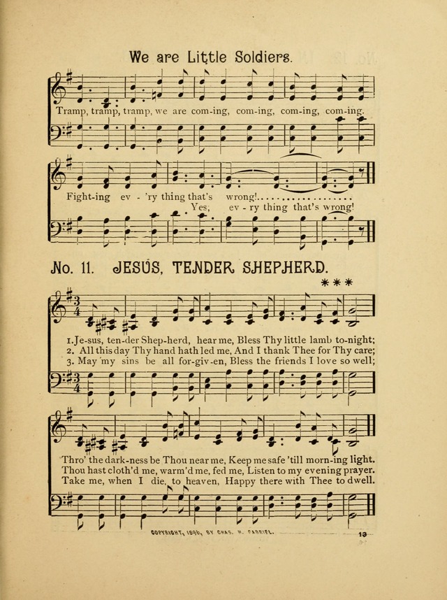 Little Branches No. 2: a collection of songs prepared especially for the primary and infant deparments of the sunday school page 13