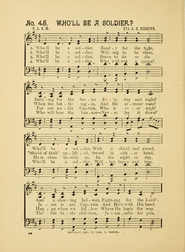 Little Branches No. 2: a collection of songs prepared especially for the primary and infant deparments of the sunday school page 48