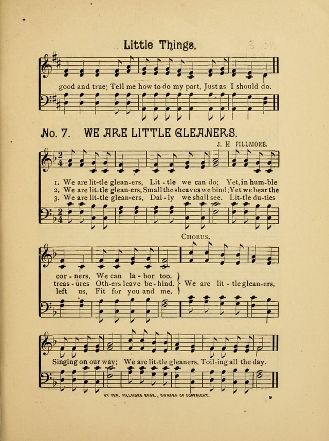 Little Branches No. 2: a collection of songs prepared especially for the primary and infant deparments of the sunday school page 9