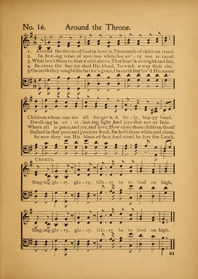Little Branches No. 3: a collection of songs prepared especially for the primary and infant departments of the sunday school page 21
