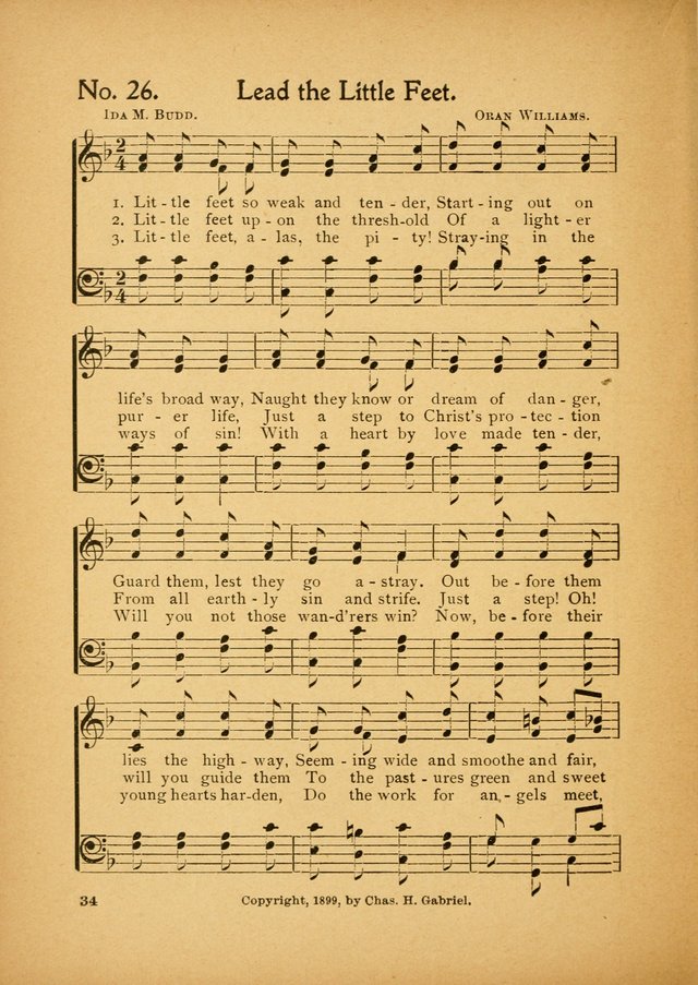 Little Branches No. 3: a collection of songs prepared especially for the primary and infant departments of the sunday school page 34