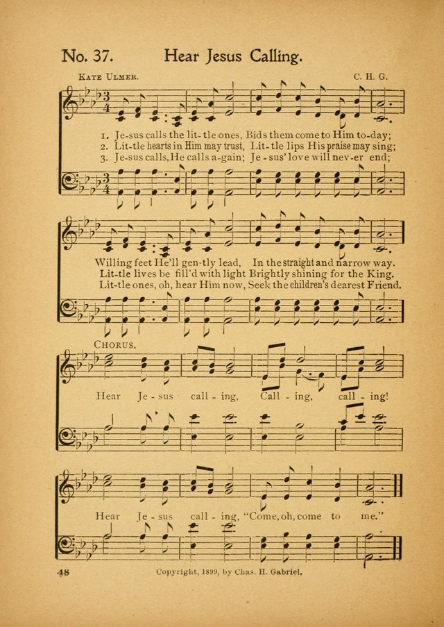 Little Branches No. 3: a collection of songs prepared especially for the primary and infant departments of the sunday school page 48