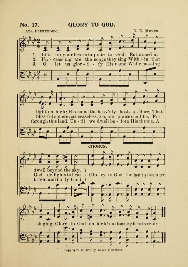 Little Branches No. 4: a collection of songs prepared especially for the primary and infant departments of the Sunday school page 19