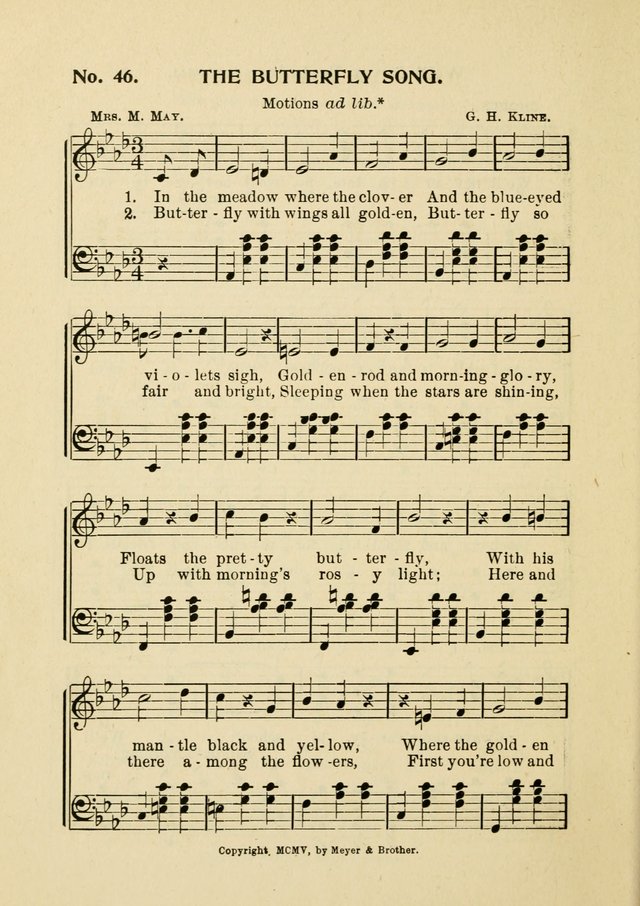 Little Branches No. 4: a collection of songs prepared especially for the primary and infant departments of the Sunday school page 66