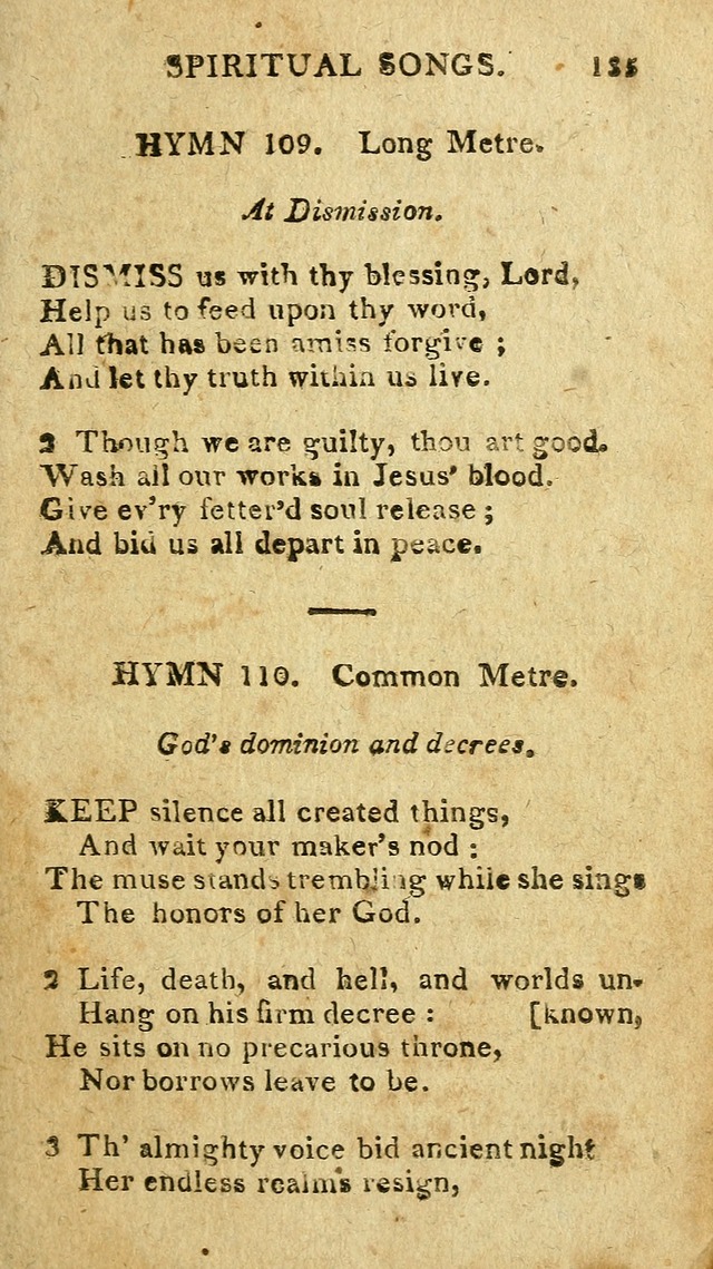The Lexington Collection: being a selection of hymns, and spiritual songs, from the best authors (3rd. ed., corr.) page 135