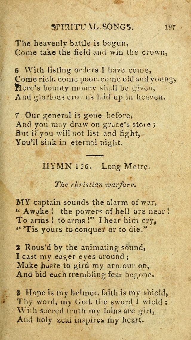 The Lexington Collection: being a selection of hymns, and spiritual songs, from the best authors (3rd. ed., corr.) page 197
