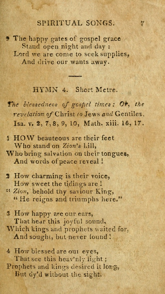 The Lexington Collection: being a selection of hymns, and spiritual songs, from the best authors (3rd. ed., corr.) page 7