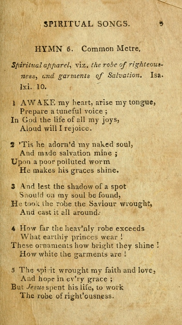 The Lexington Collection: being a selection of hymns, and spiritual songs, from the best authors (3rd. ed., corr.) page 9