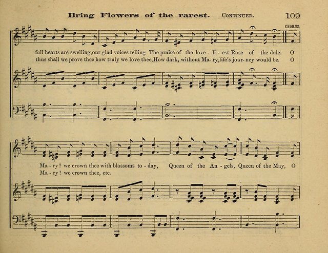 Laudis Corona: the new Sunday school hymn book, containing a collection of Catholic hymns, arranged for the principal seasons and festivals of the year page 109