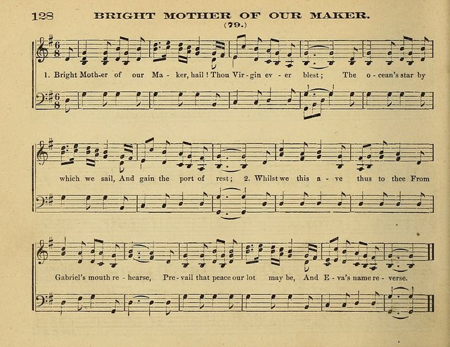 Laudis Corona: the new Sunday school hymn book, containing a collection of Catholic hymns, arranged for the principal seasons and festivals of the year page 128