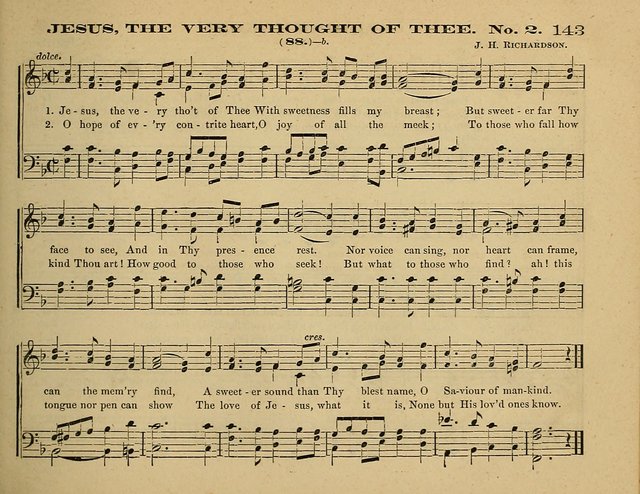 Laudis Corona: the new Sunday school hymn book, containing a collection of Catholic hymns, arranged for the principal seasons and festivals of the year page 143