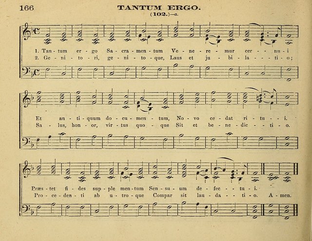 Laudis Corona: the new Sunday school hymn book, containing a collection of Catholic hymns, arranged for the principal seasons and festivals of the year page 166