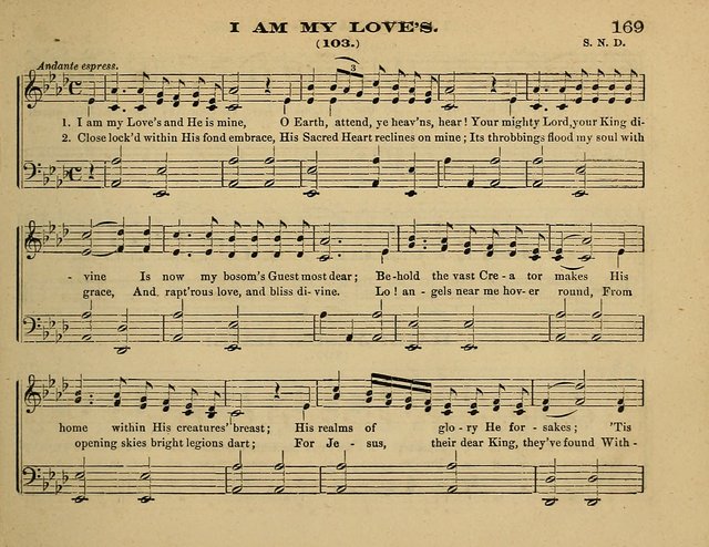 Laudis Corona: the new Sunday school hymn book, containing a collection of Catholic hymns, arranged for the principal seasons and festivals of the year page 169