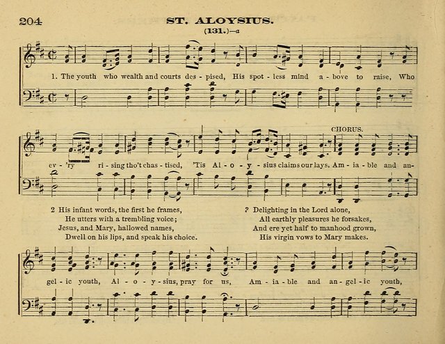 Laudis Corona: the new Sunday school hymn book, containing a collection of Catholic hymns, arranged for the principal seasons and festivals of the year page 204